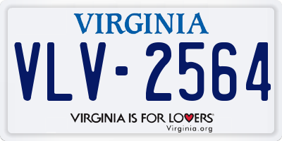 VA license plate VLV2564