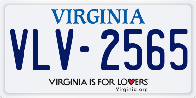 VA license plate VLV2565