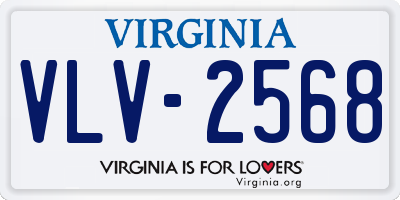 VA license plate VLV2568