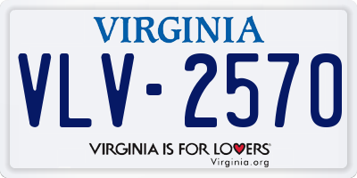 VA license plate VLV2570
