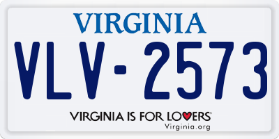 VA license plate VLV2573