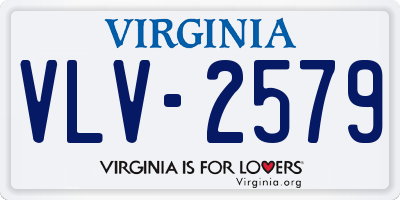 VA license plate VLV2579