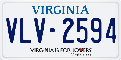 VA license plate VLV2594