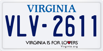 VA license plate VLV2611