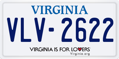 VA license plate VLV2622