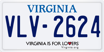 VA license plate VLV2624