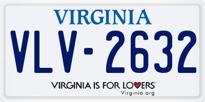 VA license plate VLV2632