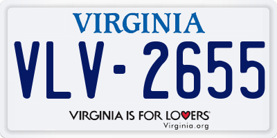 VA license plate VLV2655