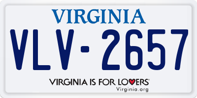 VA license plate VLV2657