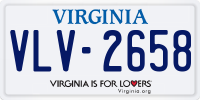 VA license plate VLV2658