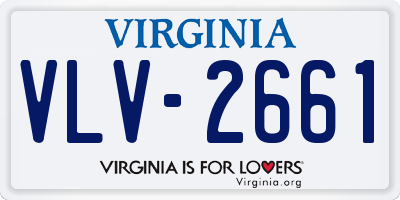 VA license plate VLV2661