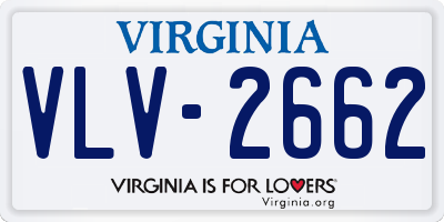 VA license plate VLV2662