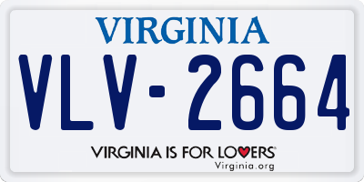 VA license plate VLV2664