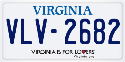 VA license plate VLV2682