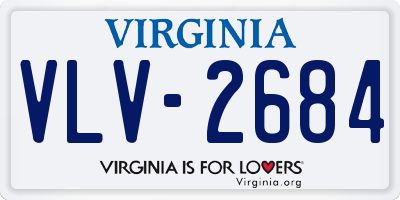 VA license plate VLV2684
