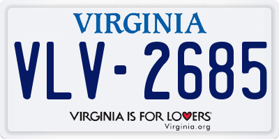VA license plate VLV2685