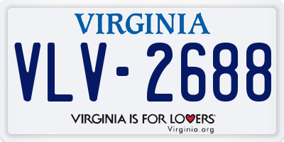 VA license plate VLV2688