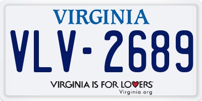 VA license plate VLV2689