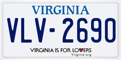 VA license plate VLV2690