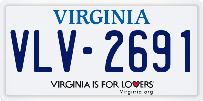 VA license plate VLV2691
