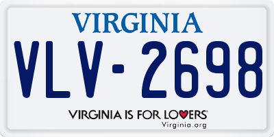 VA license plate VLV2698