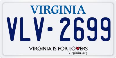 VA license plate VLV2699