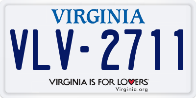 VA license plate VLV2711