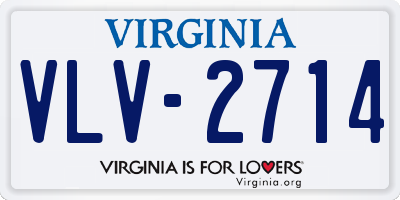 VA license plate VLV2714