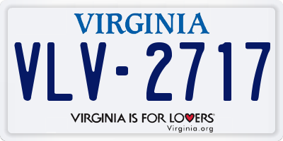 VA license plate VLV2717