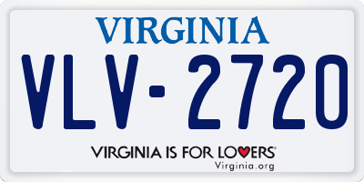 VA license plate VLV2720