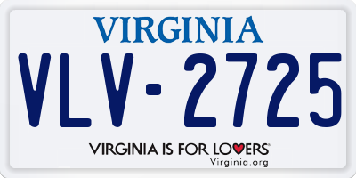 VA license plate VLV2725