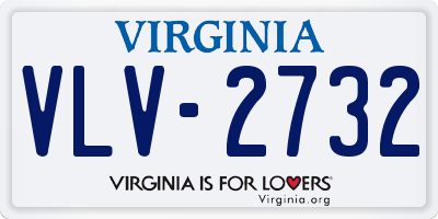 VA license plate VLV2732