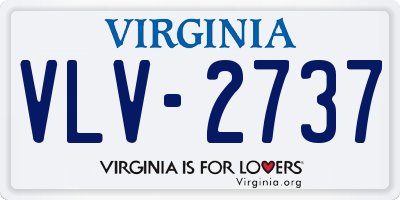 VA license plate VLV2737