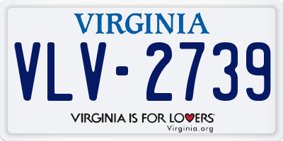 VA license plate VLV2739