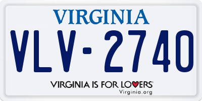 VA license plate VLV2740