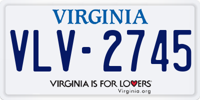 VA license plate VLV2745