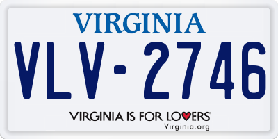 VA license plate VLV2746