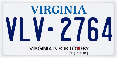 VA license plate VLV2764
