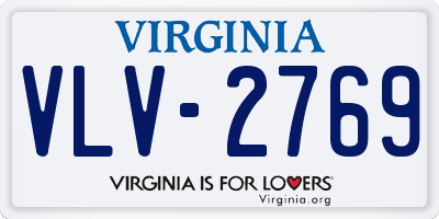 VA license plate VLV2769