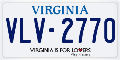 VA license plate VLV2770