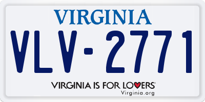 VA license plate VLV2771