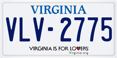 VA license plate VLV2775