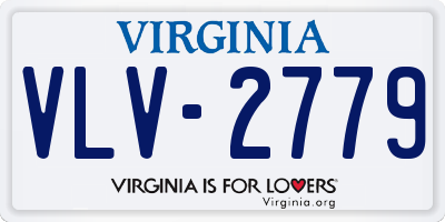 VA license plate VLV2779