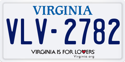 VA license plate VLV2782