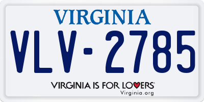 VA license plate VLV2785