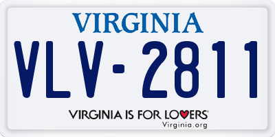 VA license plate VLV2811