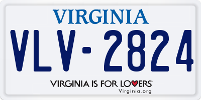 VA license plate VLV2824
