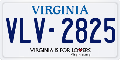 VA license plate VLV2825