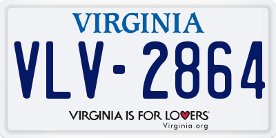 VA license plate VLV2864