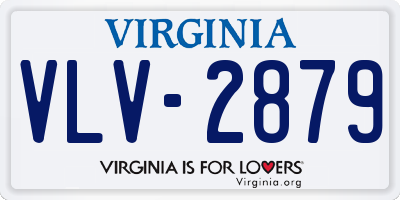 VA license plate VLV2879